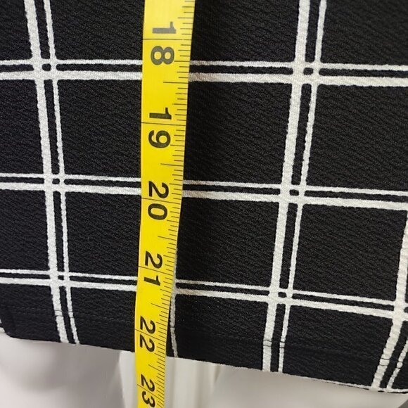 Shein Womens Plaid Elastic Waist Stretch Bodycon Knee Length Pencil Skirt Size S - Picture 6 of 10